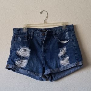 FOREVER21 Jean's Ripped Shorts Size 30